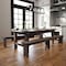Flash Furniture Rectangle 40 in W, 96 in L, 30 in H, Pine Wood, Pinus Glabra, Steel, Mahogany XA-F-96X40-MG-GG - alternate 1